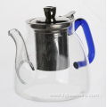 Clear Glass Green Teapot Personalised Teapot